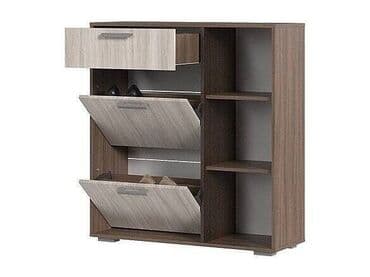 офисные мебели: Артикул: 00026532 Дели обувница №4, Шимо темный, Стендмебель Размер — 2