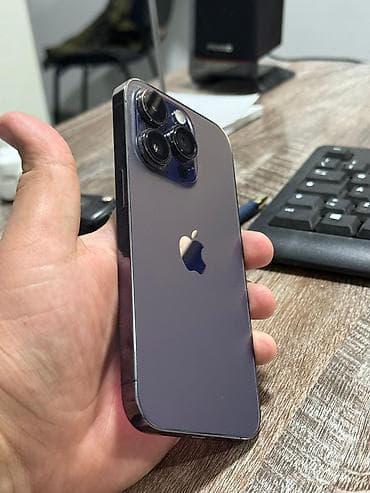 8 iphone: IPhone 14 Pro, Б/у, 128 ГБ, Deep Purple, Защитное стекло, Чехол, Кабель, 75 % — 2