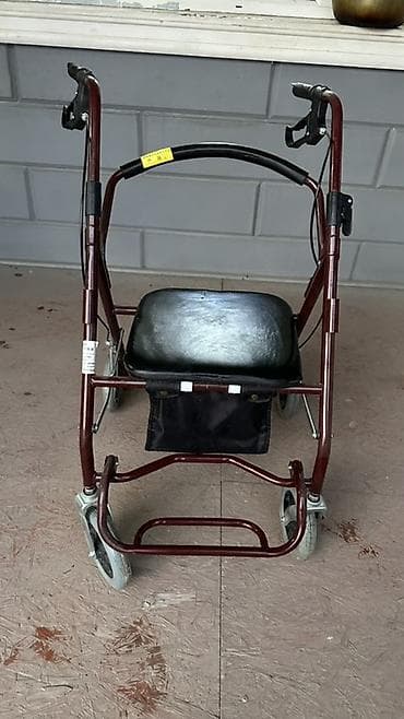 балдак бу: Роллатор (ходунки) с сиденьем и ножной подставкой - 4 колеса для — 2