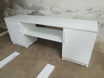 тумба цвет белый: Тумба и подставка для телевизора, Новый, Напольная, ЛДСП, Самовывоз, Платная доставка, цвет - Белый — 4