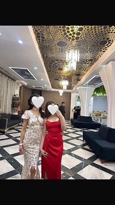 Вечернее платье, Классическое, Длинная модель, Атлас, Без рукавов, Открытая спина, S