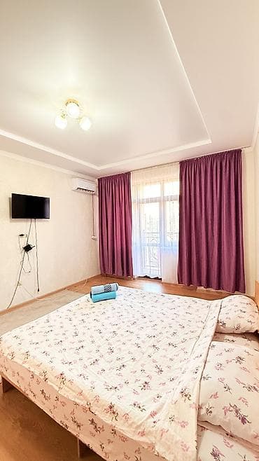 бишкек комната: 1 бөлмө, Люкс, ​​элита, Жал мкр (а.и. Жогорку, Ортоңку, Төмөнкү), Душ кабинасы, Жаздык, жууркан-төшөк каптары, Кондиционер — 2