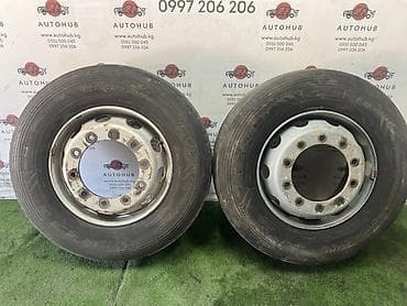 Колеса в сборе 315 / 70 / R 22,5, Лето, Б/у, Пара, Грузовики/Автобусы, Железные, отверстий - 10
