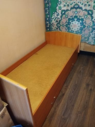 bunk bed: Односпальная кровать, Б/у, С матрасом, длина - 190 см — 3