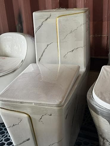 туалеты для дома: Унитаз напольный, модель 2867. - Современный моноблок с прямыми — 3