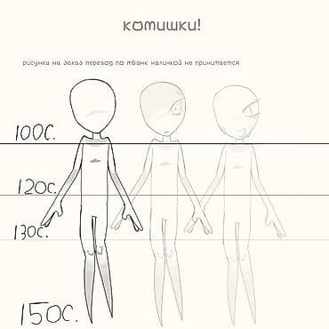 Часы для дома: Комишки — рисунки на заказ - Формат: персонажи в стиле скетч/лайнарт — 1