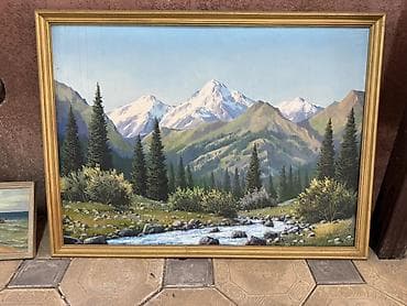 светы для дома: Картины маслом в рамах - Жанр: пейзаж, сельский быт. - Техника — 7