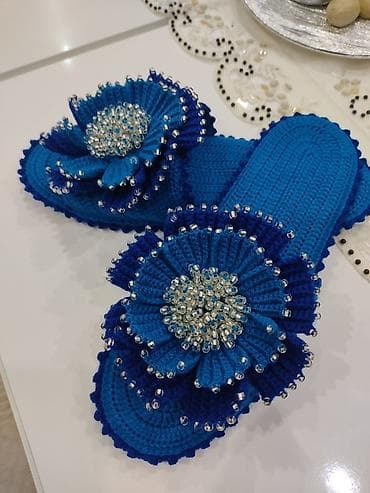 zoom h4n: Домашние тапочки, 40, Новый, цвет - Синий, Самовывоз — 3