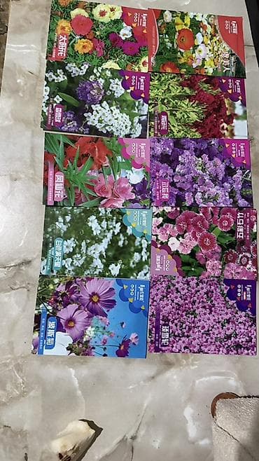 цветы: Набор пакетиков с семенами садовых цветов (ассорти). На фото — разные — 2