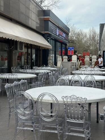 Аренда! На прокат столы, стулья, чехлы, скатерти, шатры, посуда!