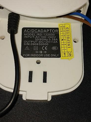 e mount: Блок питания уличный для видео камер 12V, 2A, 24W, разъем 5.5mm*2,5mm — 2