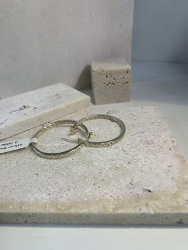 свадебные платья от производителя: Серебряные серьги, Проба 925, Женские, Новый — 7