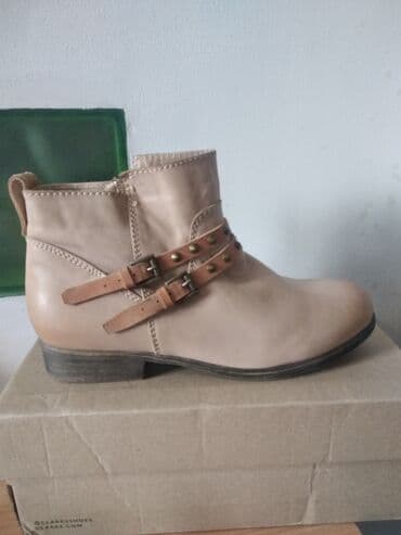 сапоги из натурального меха и кожи: Кожа, демисезонные, 39 размер, из Германии — 2