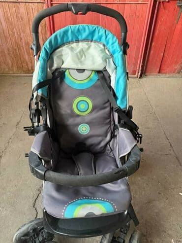 многофункциональная коляска для детей: Балдар арабасы, түсү - Күмүш, Колдонулган — 1