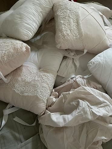 Постельное белье: Комплект Бортики для манежа. - Подушки квадратные и прямоугольные — 2