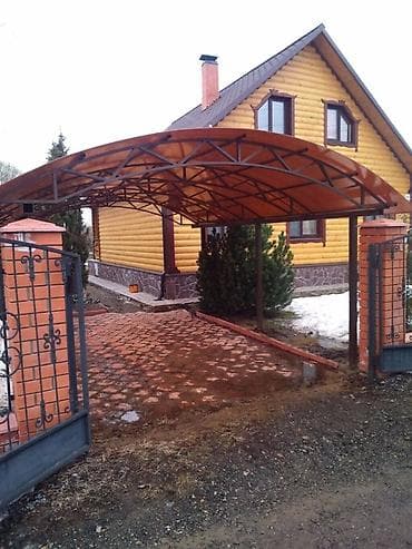 Чатыр, Аркалуу, Металл, Поликарбонат, Орнотуу