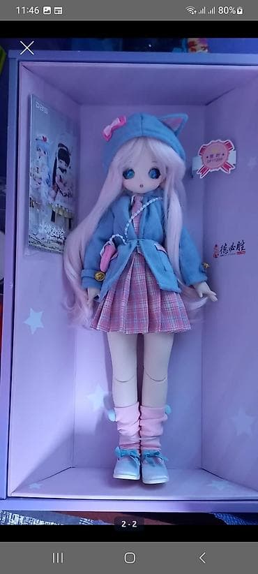 green coffee chrome: Кукла шарнирная. Стиль аниме. Бжд. Можно менять парички и глаза — 1