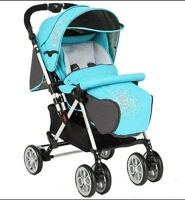 Игрушки: Коляска, цвет - Голубой, Б/у — 3