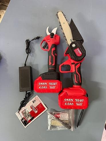 эл пила: Секатор пила Аккумуляторный садовый комплект OKEN 96Vf 4.0Ah (Li‑ion) — 1