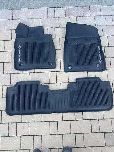 полики rx330: Родные Резиновые Полики Для салона Lexus, цвет - Черный, Самовывоз — 1