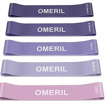 фитнес резинка цена: Новинки! Фитнес резинки OMERIL. Комплект из 5 штук. Ширина 5 см, длина — 2