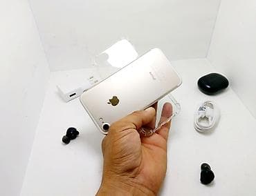 iphone 8s plus: IPhone 7, Б/у, 128 ГБ, Серебристый, Наушники, Зарядное устройство, Защитное стекло, 100 % — 2