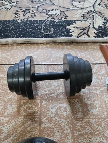 Спорт и хобби: Разборная гантель с металлическими блинами. - Конструкция: стальная — 1
