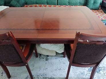 куонный гарнитур: Стол для зала, Раскладной, Прямоугольный — 2