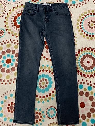 Джинсы Lacoste оригинал 100% мужские, темно-синий индиго (слегка