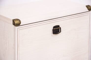 обувная полка с пуфиком: Тумба для обуви 1Д (Magellan 1D), коллекции Магеллан, Сосна Винтаж — 6