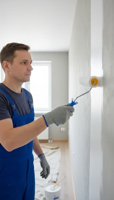 пуфик бархатный со стразами: Валик малярный «Акор» в сборе «ЕВРО» - Материал шубки: велюр - — 1