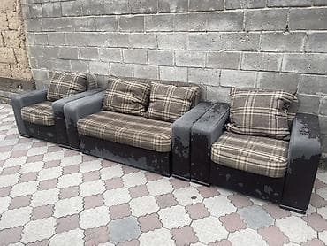 диван старые: Комплект мягкой мебели, цвет - Коричневый — 1