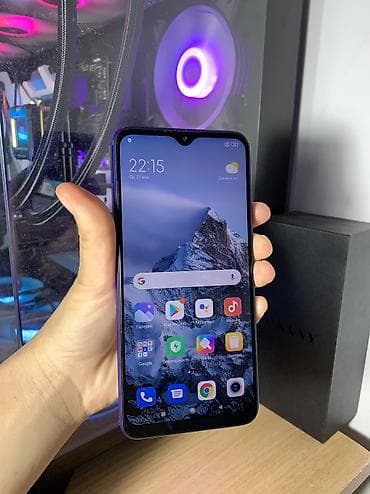 galaxy tab a7 lite: Redmi, Redmi 9, Б/у, 128 ГБ, цвет - Синий, 2 SIM — 2