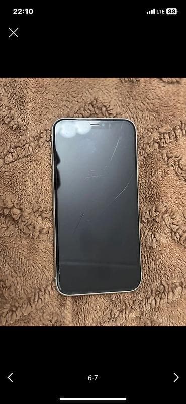 16 iphone: IPhone 11, Б/у, 128 ГБ, Белый, Чехол, 74 % — 6