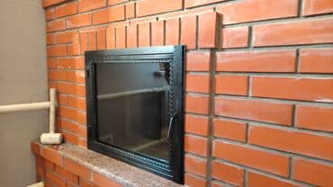 входные двери железные: Двери на камин барбекю со стеклом. На заказ — 2