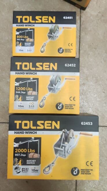 Лебедка ручная. TOLSEN (INDUSTRIAL) Оптом и в розницу. Приглашаем к at lalafo.kg Лебедка ручная. TOLSEN (INDUSTRIAL) Оптом и в розницу. Приглашаем к