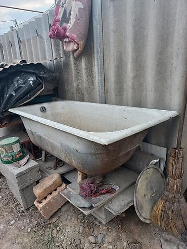 вана чугуный: Чугунная ванна с эмалевым покрытием, классическая прямоугольная форма — 1