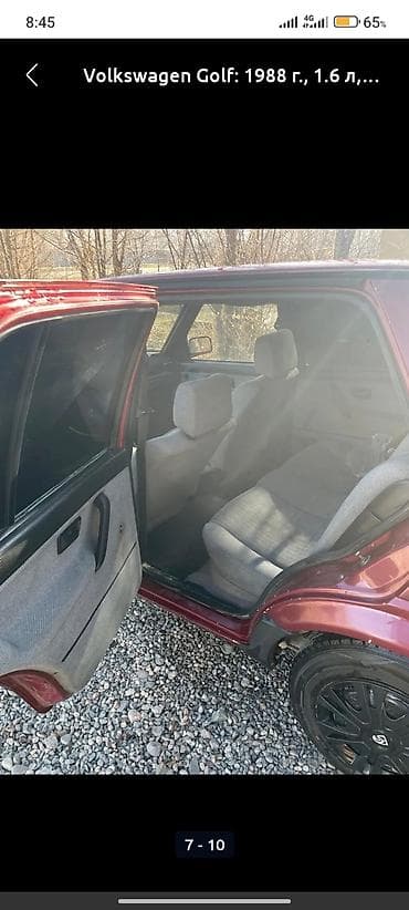 ижара машина: Volkswagen Golf: 1988 г., 1.6 л, Механика, Бензин, Хетчбек — 4