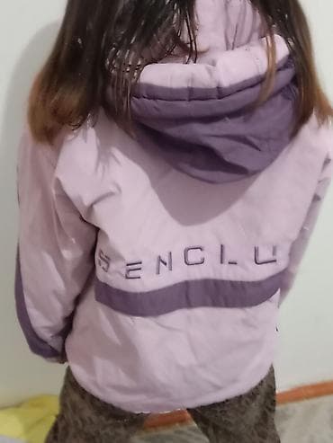 лыжный форма: Женская и детская верхняя одежда + нарядное платье 1) Дублёнка-жакет — 3