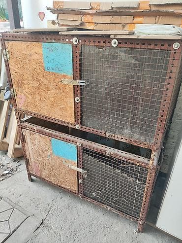 клетка для крысы: Клетка для цыплят/кроликов, двухъярусная (будете брать отдам ещё — 6