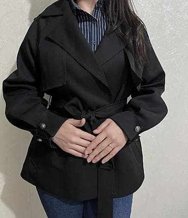 Плащ, Тренчкот, Двубортная модель, M, L