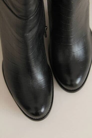 оптом ботинки: Сапоги кожаные, производство Турция, последний 40 размер — 5