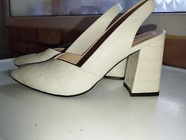 Личные вещи: Женские туфли-слингбэки TUCINO - Цвет: молочный (айвори) - Материал — 3