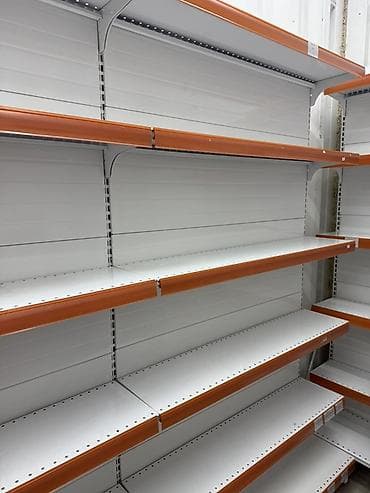 Торговое оборудование: Торговые стеллажи металлические пристенные и угловые отличное — 1