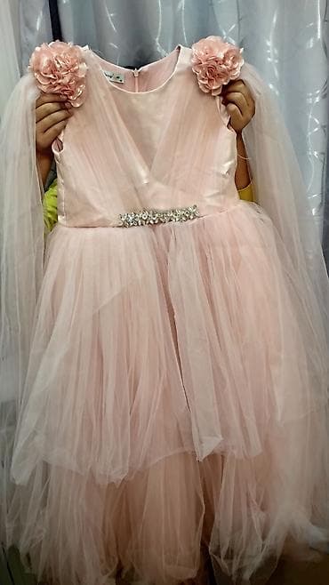 Детское платье, цвет - Розовый