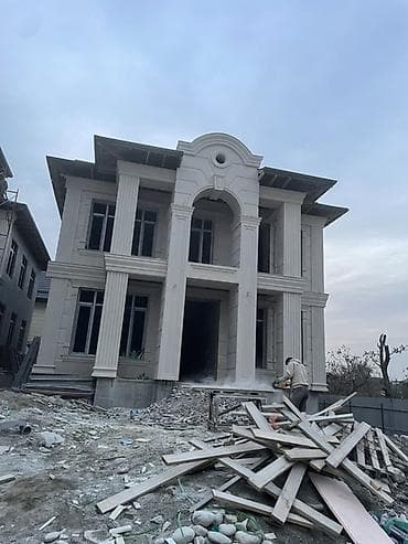 укладка газоблока: Ремонт фасада | Лепнина, Балясины | Гранит, Сары-Таш | Базальт Больше 6 лет опыта — 1