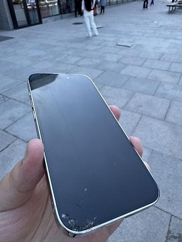 apple 8 plus: IPhone 14 Pro, Б/у, 256 ГБ, Серебристый, 76 % — 2