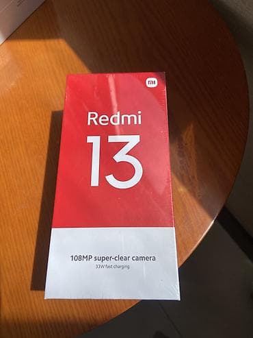 Redmi, Redmi 13, Новый, 256 ГБ, цвет - Черный, 1 SIM, 2 SIM