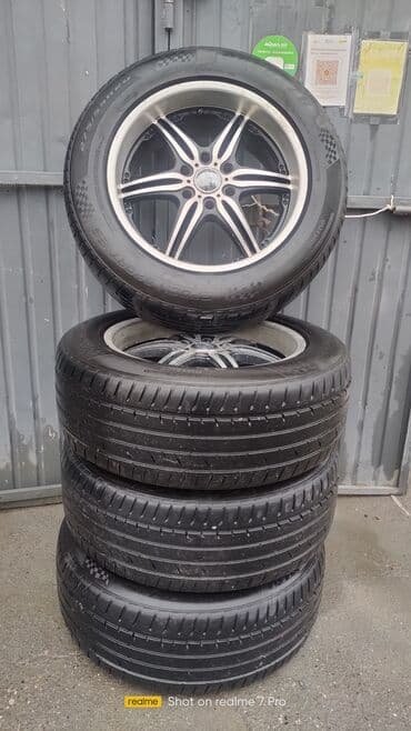 диски шыны: Дөңгөлөктөр монтажда 275 / 55 / R 20, Жай, Комплект, Жол тандабастар (АТ/МТ), Куйма, тешиктери - 6 — 1