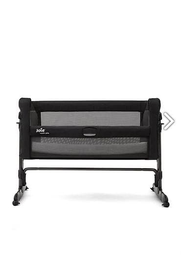 автолюлька ош: Детская приставная кроватка, Б/у, С колесиками, цвет - Черный — 2